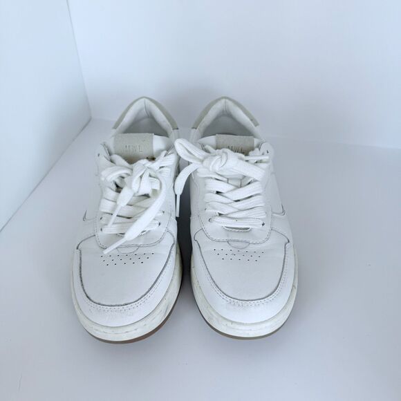 NWOB Madewell Women's Lace Up Court Sneakers in White Leather Size 8 - Picture 9 of 15